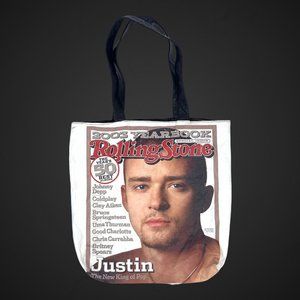 2004 Justin Timberlake The New King Of Pop Rolling Stone Tote Bag